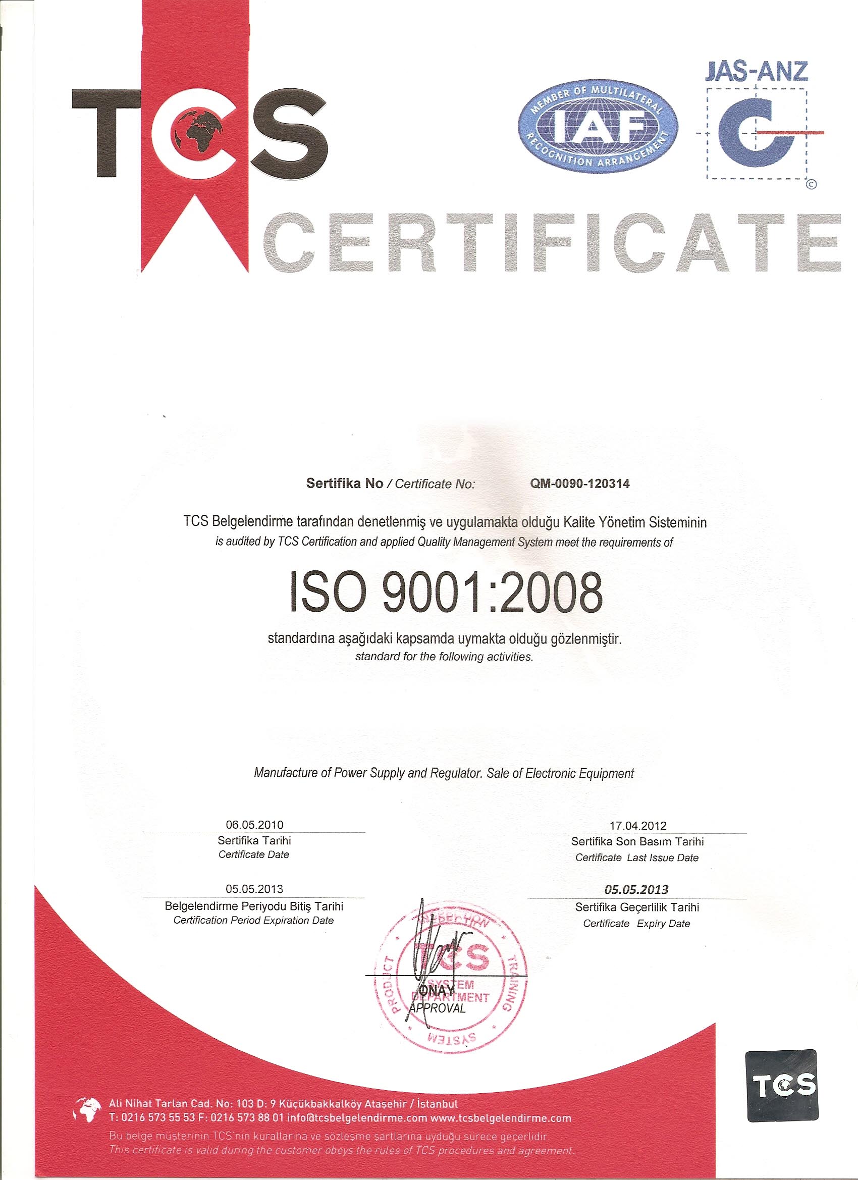 ISO 9001:2008